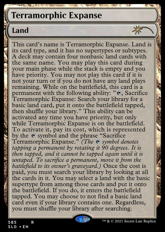 Terramorphic Expanse (Full Text) [Secret Lair Drop Promos] | Dumpster Cat Games