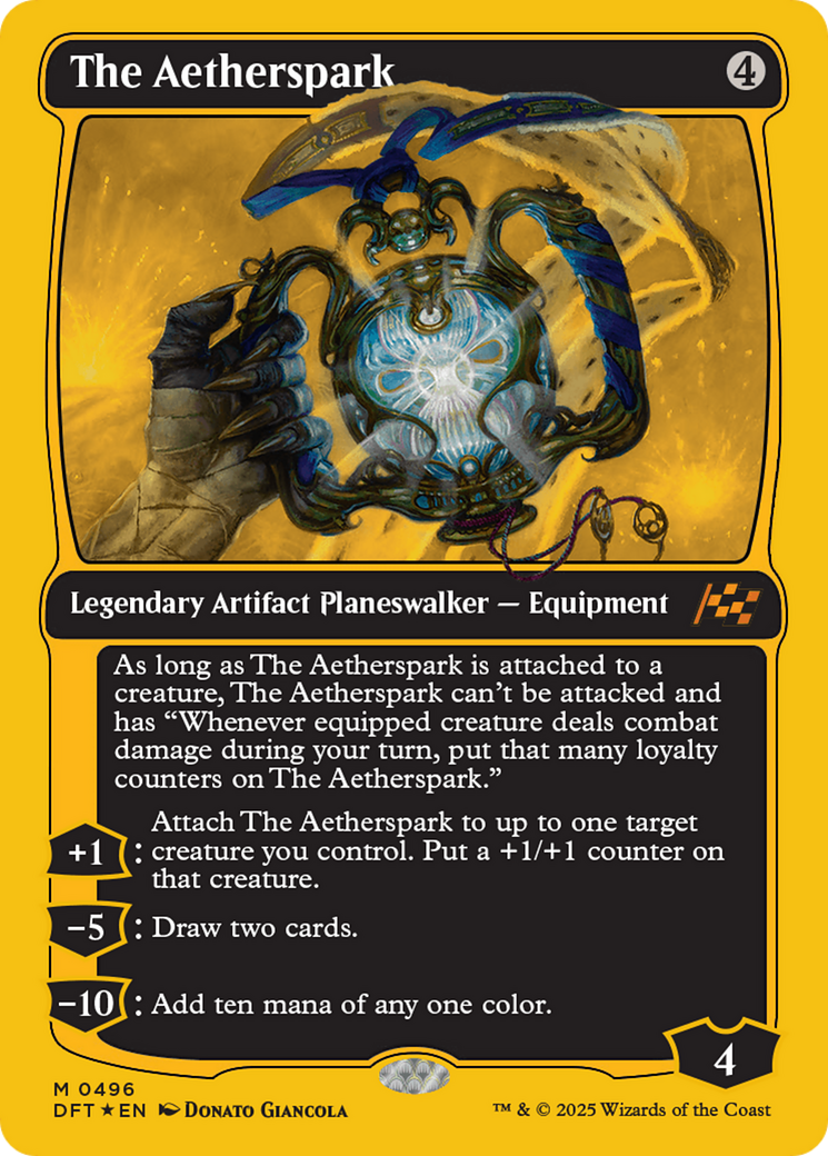 The Aetherspark (First-Place Foil) [Aetherdrift] | Dumpster Cat Games