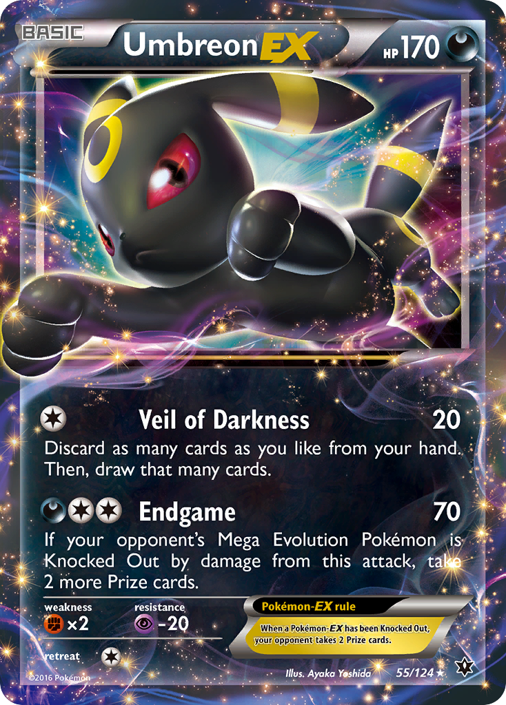 Umbreon EX (55/124) [XY: Fates Collide] | Dumpster Cat Games