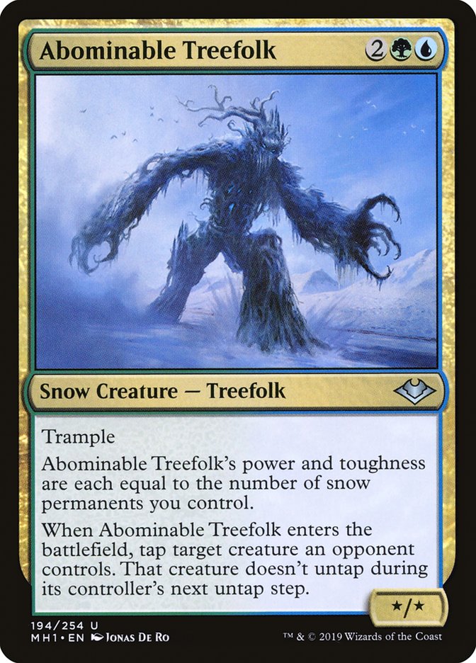 Abominable Treefolk [Modern Horizons] | Dumpster Cat Games