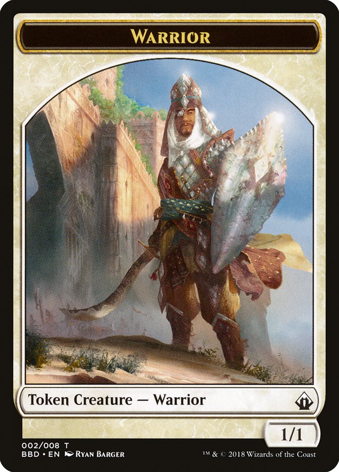 Warrior Token [Battlebond Tokens] | Dumpster Cat Games