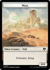 Wall // Kor Ally Double-Sided Token [Commander Masters Tokens] | Dumpster Cat Games