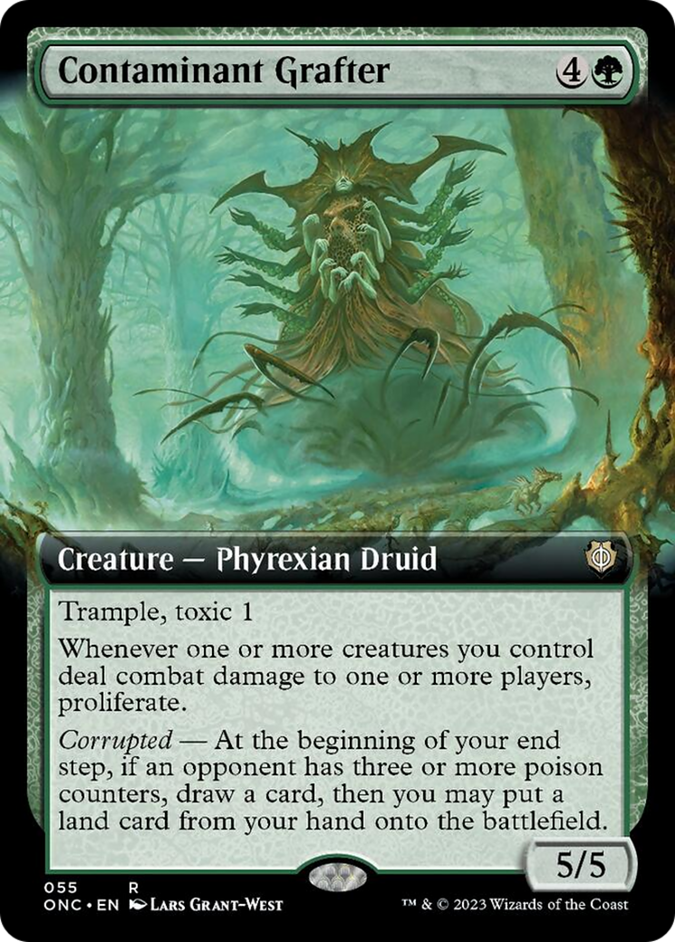 Contaminant Grafter (Extended Art) [Phyrexia: All Will Be One Commander] | Dumpster Cat Games