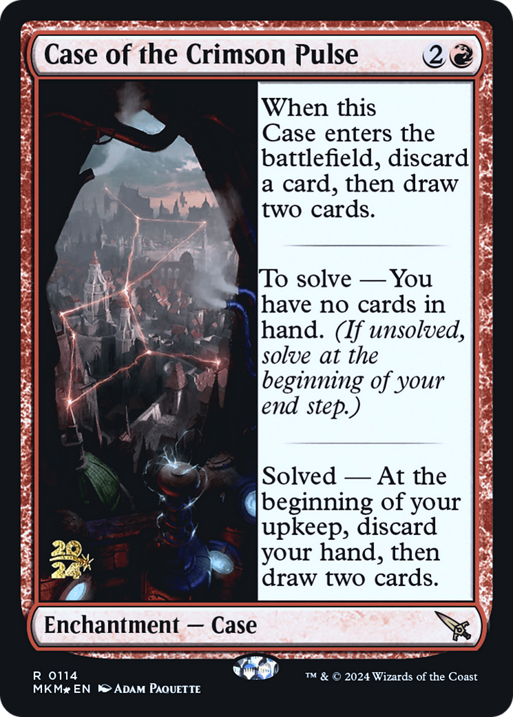 Case of the Crimson Pulse [Murders at Karlov Manor Prerelease Promos] | Dumpster Cat Games