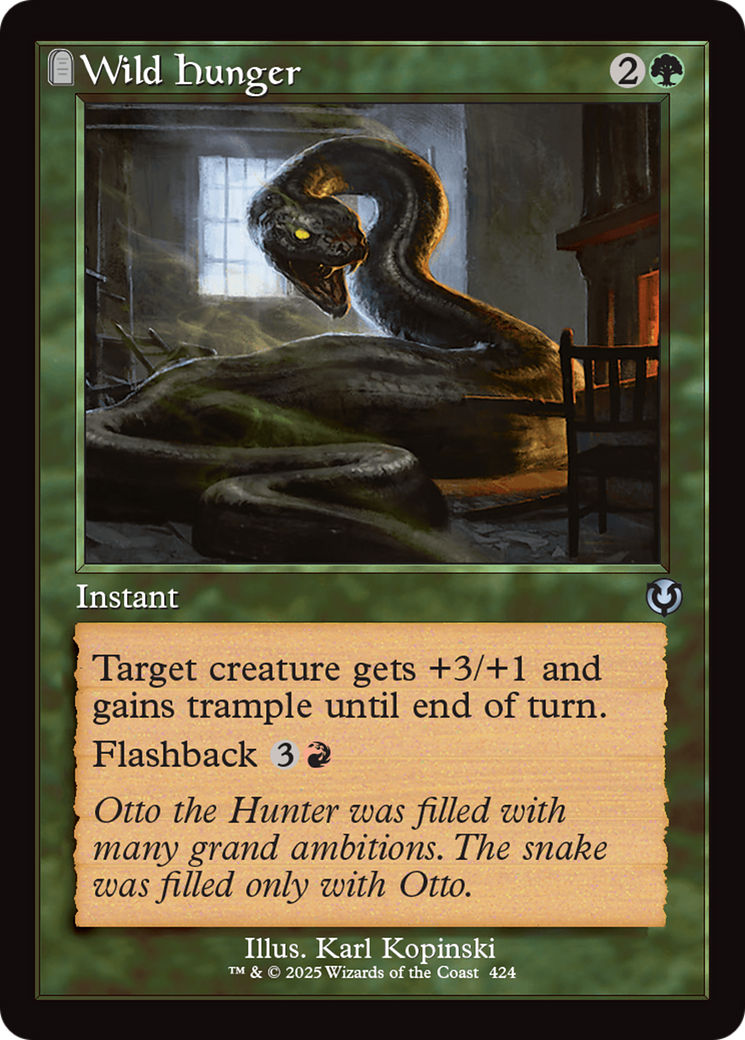 Wild Hunger (Retro Frame) [Innistrad Remastered] | Dumpster Cat Games