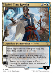 Teferi, Time Raveler (White Border) [Mystery Booster 2] | Dumpster Cat Games