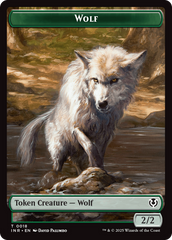 Wolf (0009) // Wolf (0018) Double-Sided Token [Innistrad Remastered Tokens] | Dumpster Cat Games