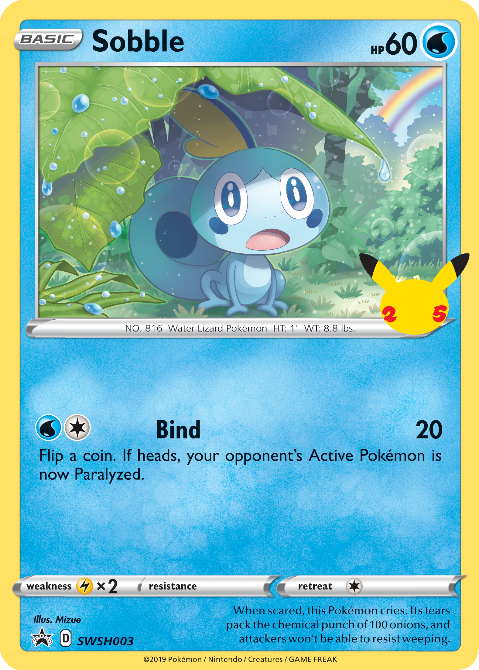 Sobble (SWSH003) (Jumbo Card) [First Partner Pack] | Dumpster Cat Games