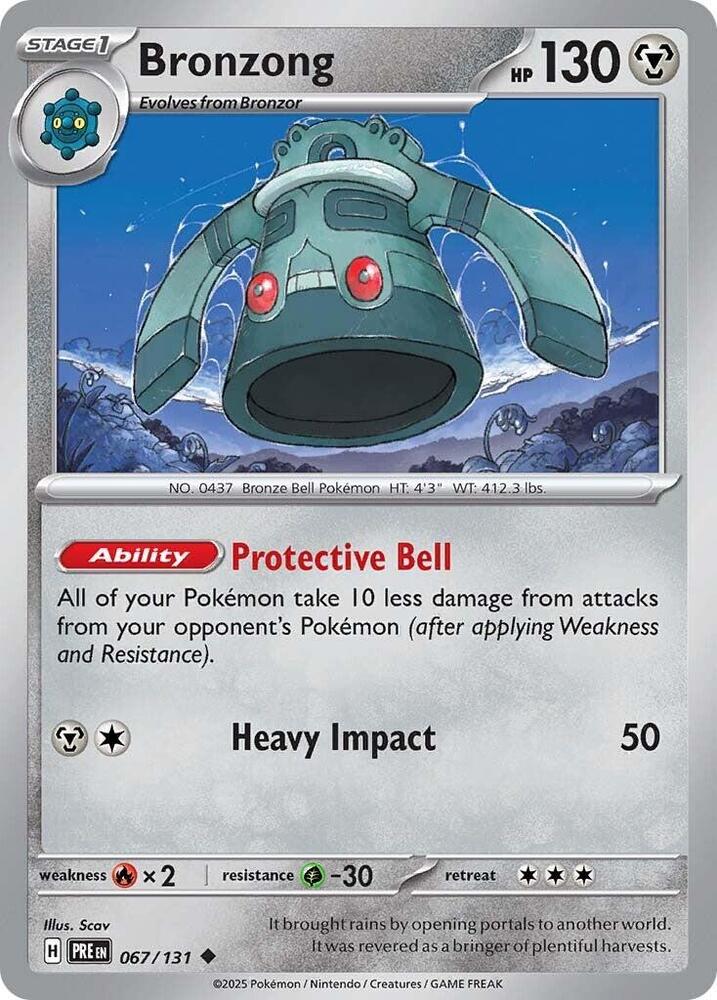 Bronzong (067/131) [Scarlet & Violet: Prismatic Evolutions] | Dumpster Cat Games