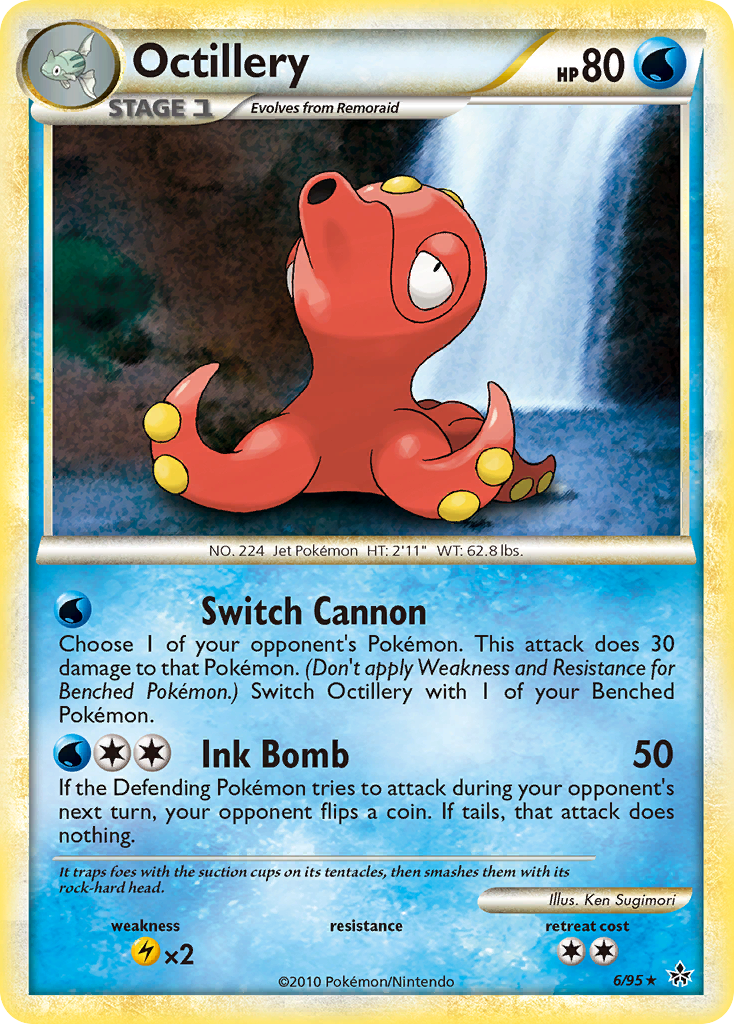 Octillery (6/95) [HeartGold & SoulSilver: Unleashed] | Dumpster Cat Games