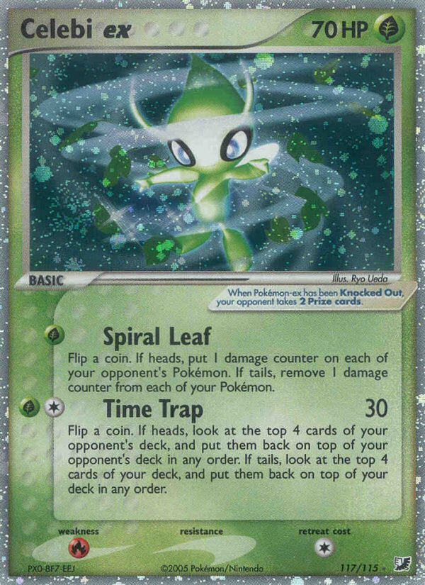 Celebi ex (117/115) [EX: Unseen Forces] | Dumpster Cat Games