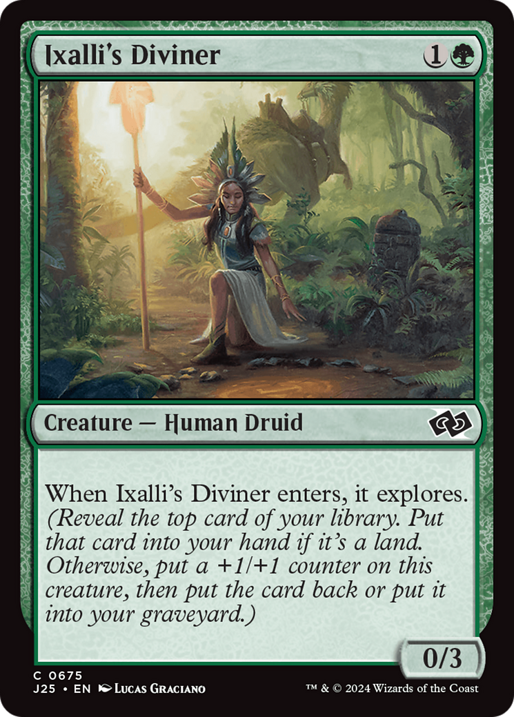 Ixalli's Diviner [Foundations Jumpstart] | Dumpster Cat Games