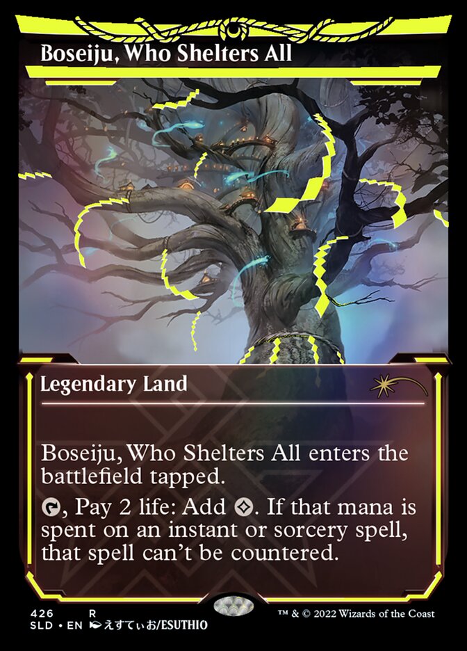 Boseiju, Who Shelters All (Neon Ink Yellow) [Secret Lair Drop Series] | Dumpster Cat Games