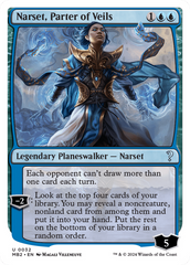 Narset, Parter of Veils (White Border) [Mystery Booster 2] | Dumpster Cat Games