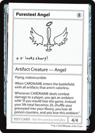 Puresteel Angel (2021 Edition) [Mystery Booster Playtest Cards] | Dumpster Cat Games