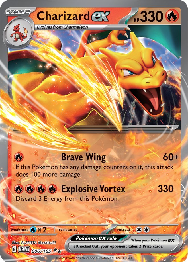 Charizard ex (006/165) [Scarlet & Violet: 151] | Dumpster Cat Games