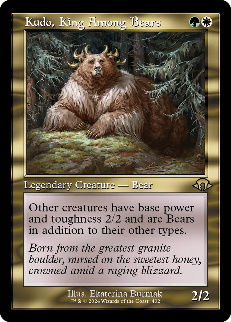 Kudo, King Among Bears (Retro) [Modern Horizons 3] | Dumpster Cat Games