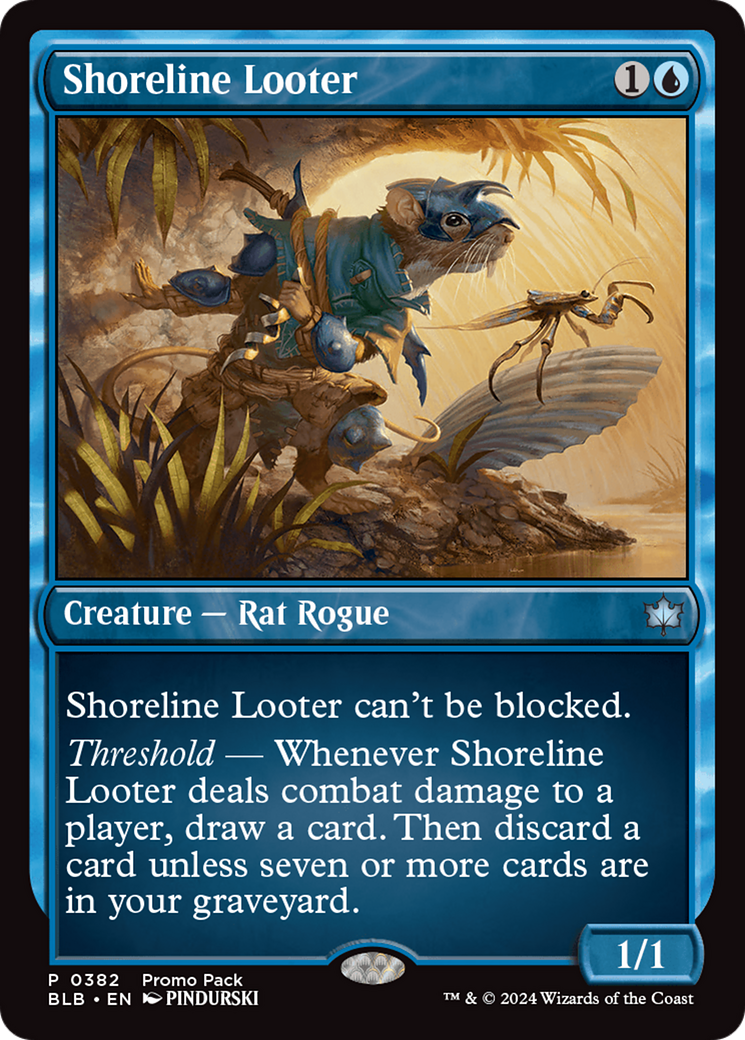 Shoreline Looter [Bloomburrow Promos] | Dumpster Cat Games