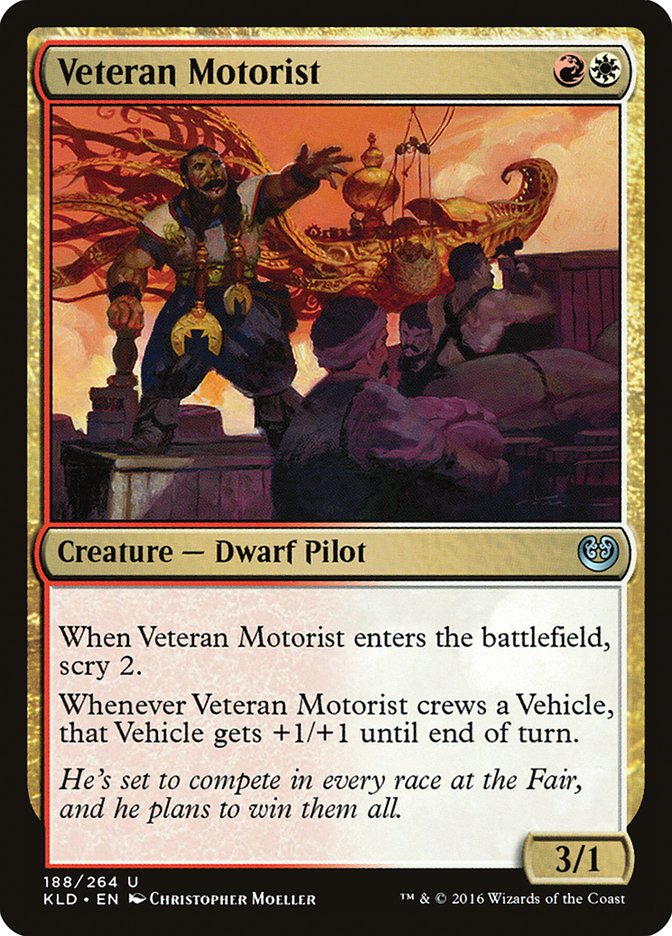 Veteran Motorist [Kaladesh] | Dumpster Cat Games