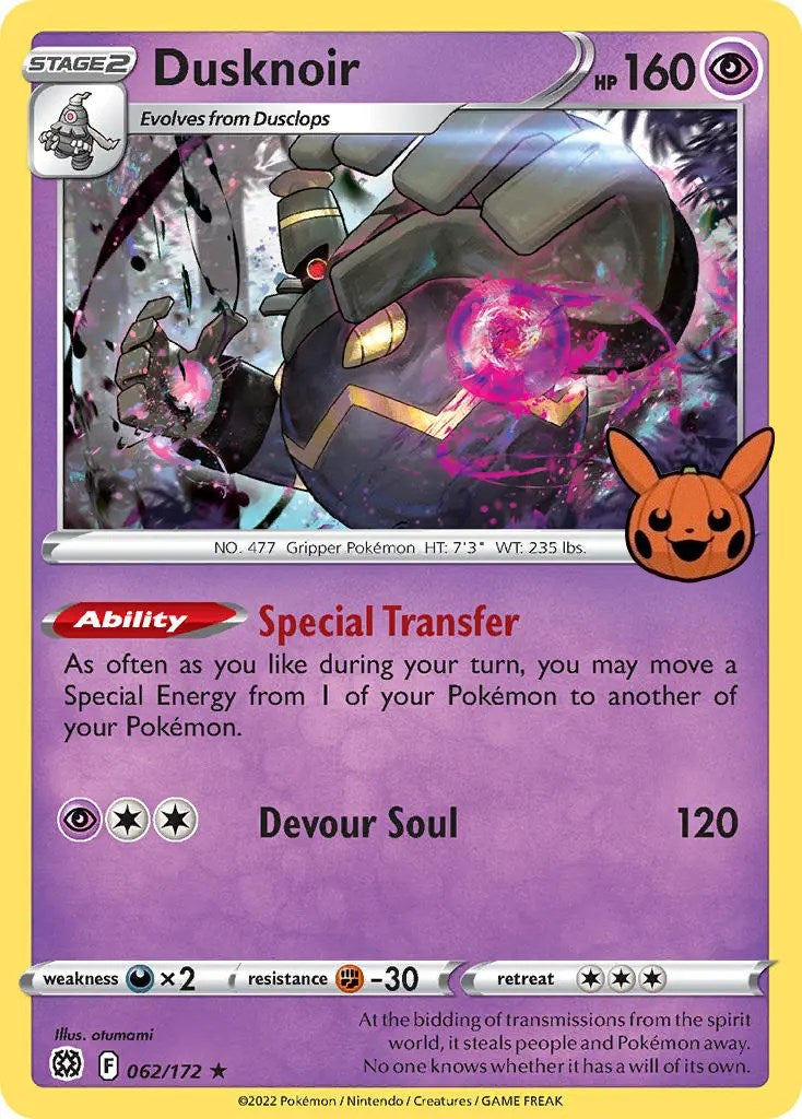 Dusknoir (062/172) [Trick or Trade] | Dumpster Cat Games