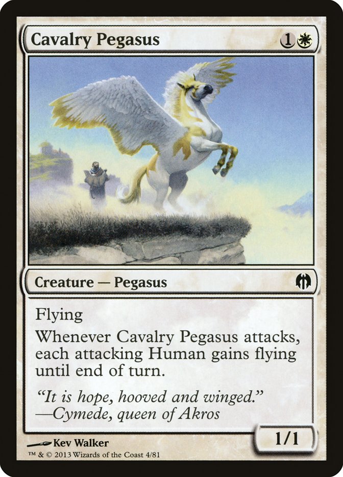 Cavalry Pegasus [Duel Decks: Heroes vs. Monsters] | Dumpster Cat Games