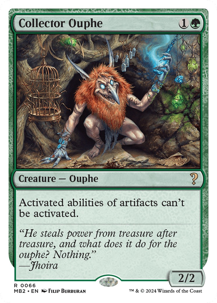 Collector Ouphe (White Border) [Mystery Booster 2] | Dumpster Cat Games