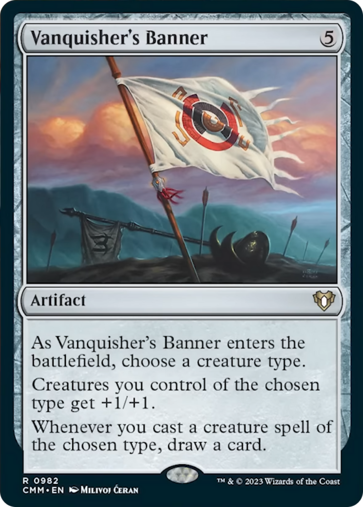 Vanquisher's Banner [Commander Masters] | Dumpster Cat Games