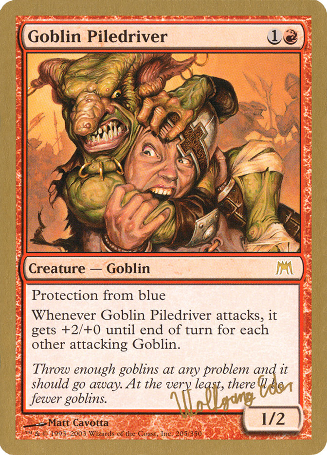 Goblin Piledriver (Wolfgang Eder) [World Championship Decks 2003] | Dumpster Cat Games