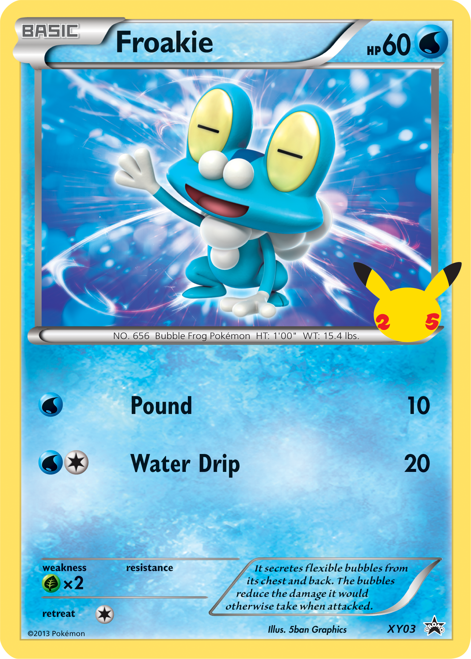 Froakie (XY03) (Jumbo Card) [First Partner Pack] | Dumpster Cat Games