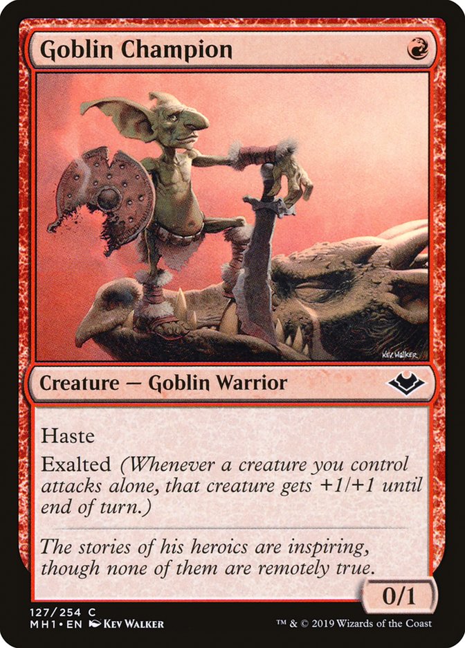 Goblin Champion [Modern Horizons] | Dumpster Cat Games