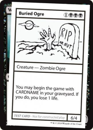 Buried Ogre (2021 Edition) [Mystery Booster Playtest Cards] | Dumpster Cat Games