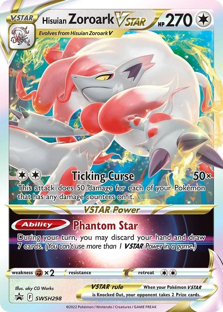 Hisuian Zoroark VSTAR (SWSH298) (Jumbo Card) [Sword & Shield: Lost Origin] | Dumpster Cat Games