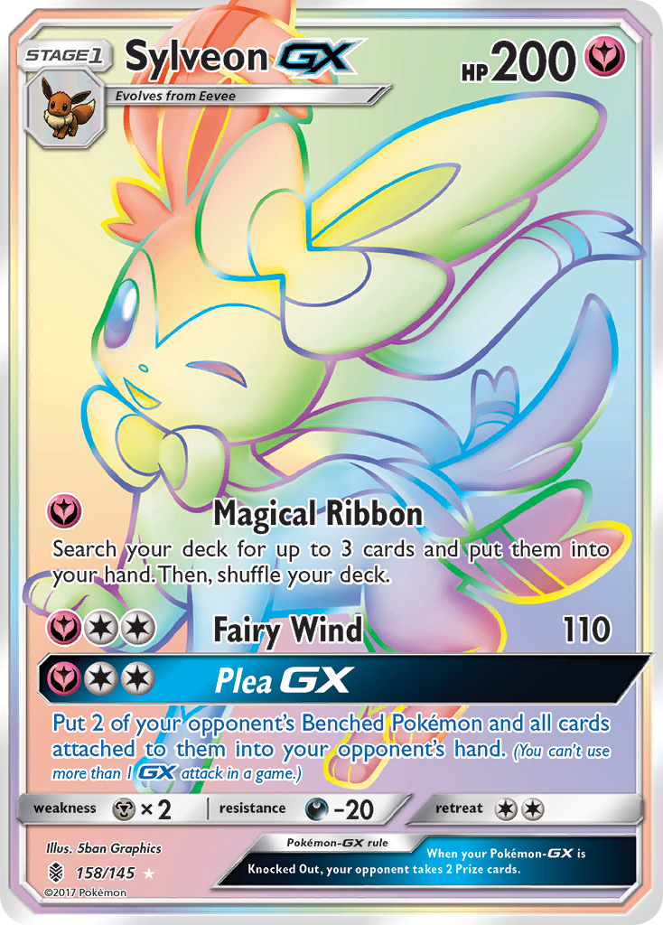 Sylveon GX (158/145) [Sun & Moon: Guardians Rising] | Dumpster Cat Games