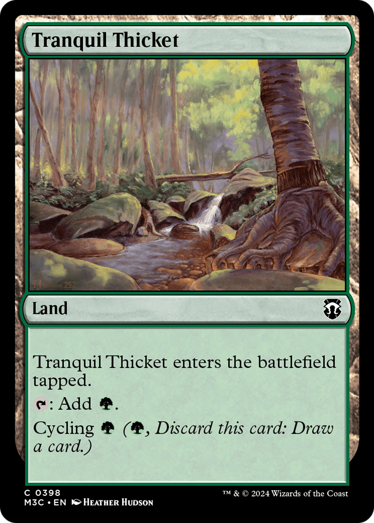 Tranquil Thicket (Ripple Foil) [Modern Horizons 3 Commander] | Dumpster Cat Games