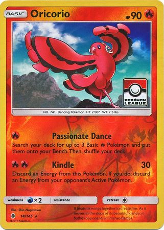 Oricorio (14/145) (League Promo) [Sun & Moon: Guardians Rising] | Dumpster Cat Games