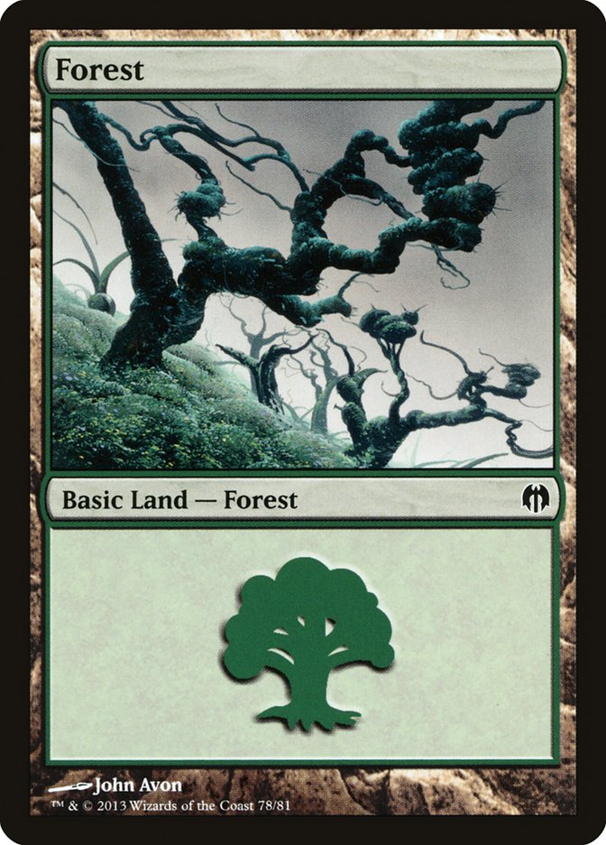 Forest (78) [Duel Decks: Heroes vs. Monsters] | Dumpster Cat Games