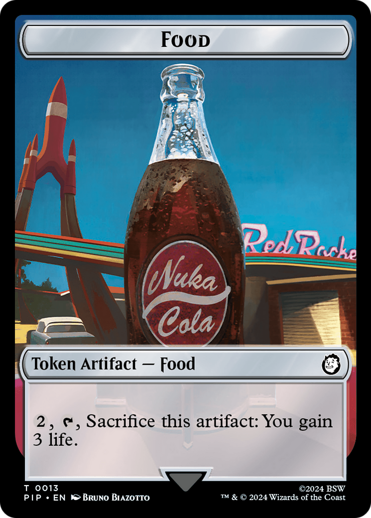 Food (0013) // Wasteland Survival Guide Double-Sided Token [Fallout Tokens] | Dumpster Cat Games