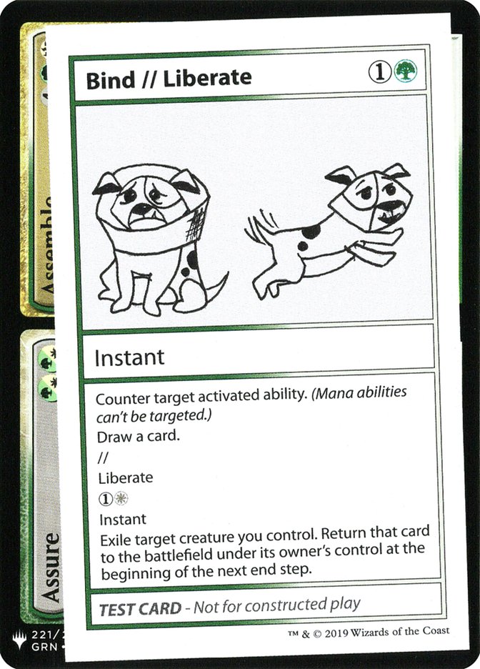 Bind // Liberate [Mystery Booster Playtest Cards] | Dumpster Cat Games