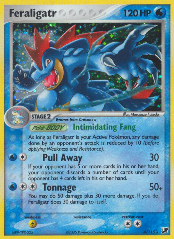 Feraligatr (4/115) [EX: Unseen Forces] | Dumpster Cat Games