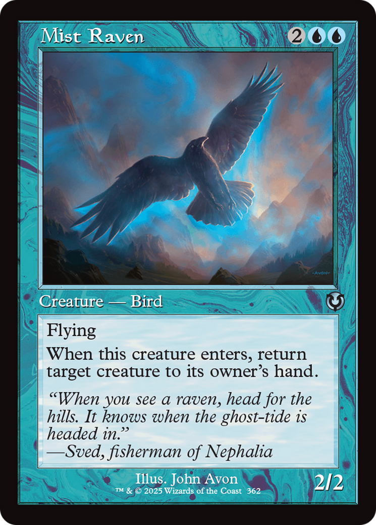 Mist Raven (Retro Frame) [Innistrad Remastered] | Dumpster Cat Games