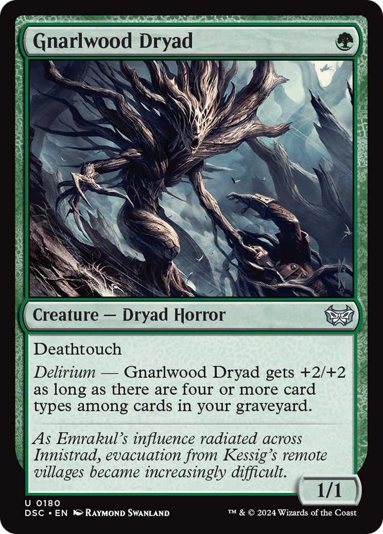 Gnarlwood Dryad [Duskmourn: House of Horror Commander] | Dumpster Cat Games