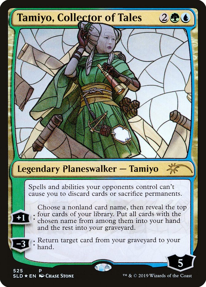 Tamiyo, Collector of Tales (Stained Glass) [Secret Lair Drop Promos] | Dumpster Cat Games