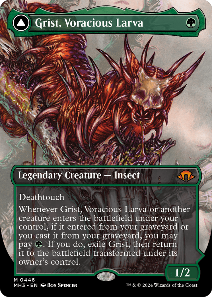 Grist, Voracious Larva // Grist, the Plague Swarm (Borderless) [Modern Horizons 3] | Dumpster Cat Games