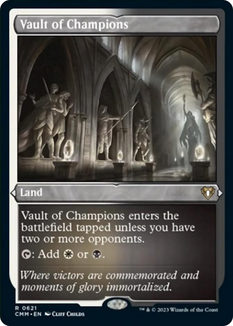 Vault of Champions (Foil Etched) [Commander Masters] | Dumpster Cat Games