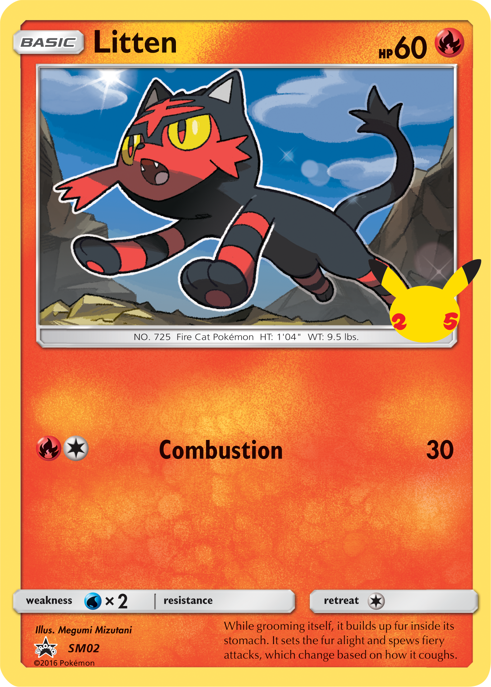 Litten (SM02) (Jumbo Card) [First Partner Pack] | Dumpster Cat Games