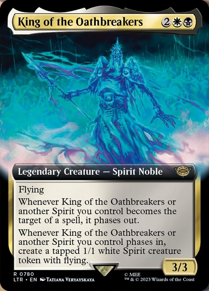 King of the Oathbreakers (Extended Art) (Surge Foil) [The Lord of the Rings: Tales of Middle-Earth] | Dumpster Cat Games