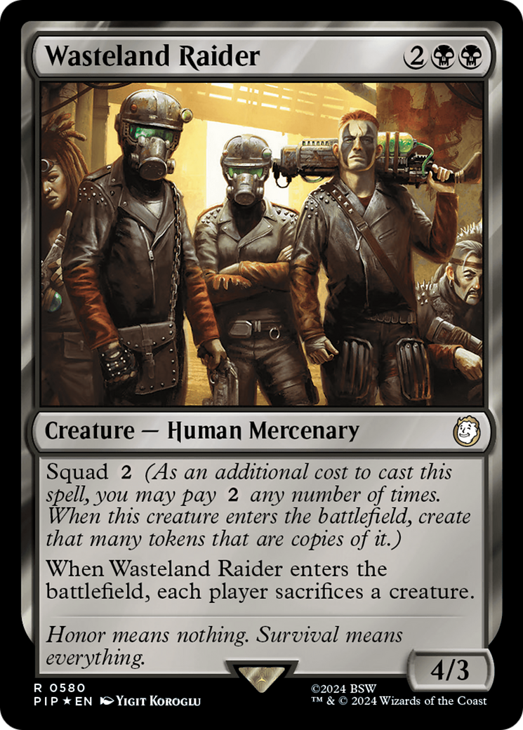 Wasteland Raider (Surge Foil) [Fallout] | Dumpster Cat Games