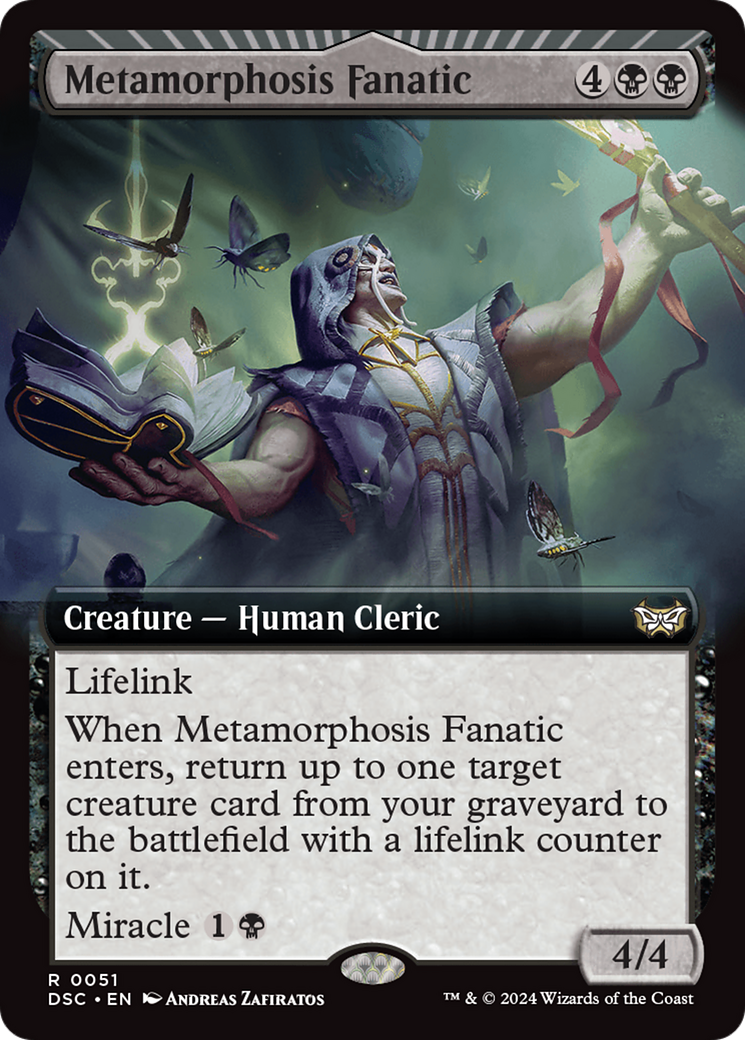 Metamorphosis Fanatic (Extended Art) [Duskmourn: House of Horror Commander] | Dumpster Cat Games