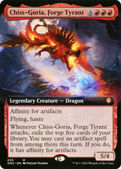 Chiss-Goria, Forge Tyrant (Extended Art) [Phyrexia: All Will Be One Commander] | Dumpster Cat Games