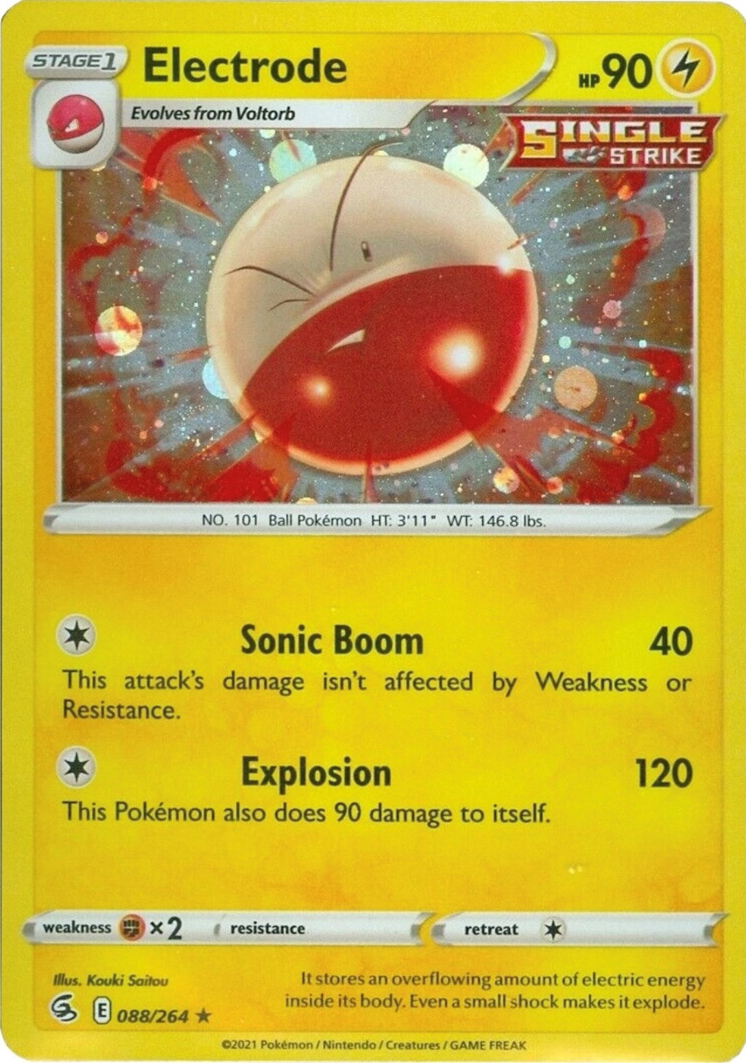 Electrode (088/264) (Cosmos Holo) [Sword & Shield: Fusion Strike] | Dumpster Cat Games